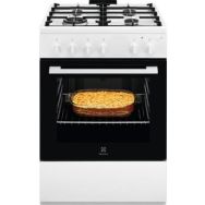 Electrolux Плита газовая, 59л, 60x60см, чугун, белый