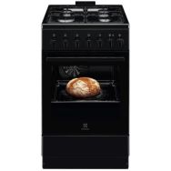 Electrolux Плита комбинированная, 57л, 50x60см, конвекция, черный