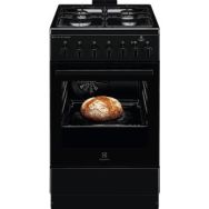 Electrolux Плита комбинированная, 58л, 50x60см, конвекция, пар, черный