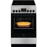 Electrolux Плита электрическая стеклокерамическая, 57л, 50x60см, дисплей, конвекция, нерж