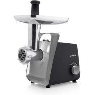 Gorenje Мясорубка, 1600Вт, 2,2кг/мин, 2 решетки, пластик+металл, черный