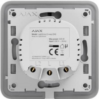 Ajax Реле двухклавишный выключатель LightCore 2-gang for LightSwitch Jeweler, беспроводной