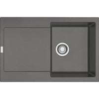 Franke Мойка кухонная Maris, фрагранит, прямоуг., с крылом, 780х500х200мм, чаша- 1, врезная, MRG 611, серый камень