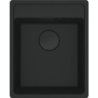 Franke Мойка кухонная Maris, фрагранит, прямоуг., без крыла, 410х510х200мм, чаша- 1, врезная, MRG 610-37 TL, черный матовый