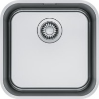 Franke Мойка кухонная Smart, нерж.сталь, квадрат, без крыла, 399х399мм, чаша- 1, монтаж под столешницу, SRX 110-40, нерж полиров.