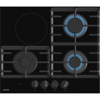 Gorenje Варильна поверхня комбінована (3 газ + 1 склокерам. ), 60см, чавун, чорний