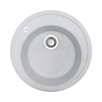 Adamant Мойка кухонная Sun, искуственный камень, круглая, без крыла, 510x200мм, чаша - 1, врезная, Old stone