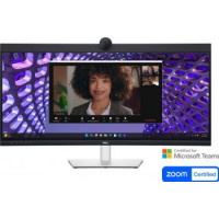 Dell Монитор 34" P3424WEB HDMI, DP, USB-C, RJ-45, MM, IPS, 3440x1440, sRGB 99%, CURVED, HAS, Cam