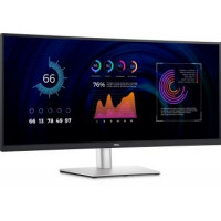 Dell Монитор 34" P3424WE HDMI, DP, USB-C, RJ-45, IPS, 3440x1440, 21:9, sRGB 99%, CURVED, HAS