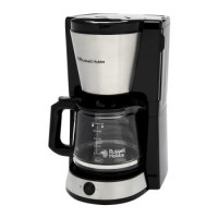 Russell Hobbs Кофеварка капельная Heaton, 1.25л, молотый, черно-серебристый