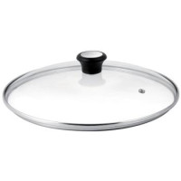 Tefal Крышка 26см, стекло, нержавеющая сталь, бакелит, прозрачный
