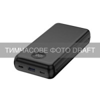 2E Акумулятор портативний літій-іонний Power Bank 2E 30000мА·год, 65Вт, PD, QC, чорний