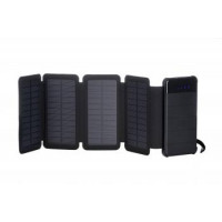2E Портативний зарядний пристрій Power Bank Solar 8000mAh Black