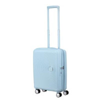 American Tourister Валіза American Tourister, Soundbox, поліпропілен, мала, 55см, 35.5/41л, TSA, 4 колеса, EXP, пастельно-блакитний