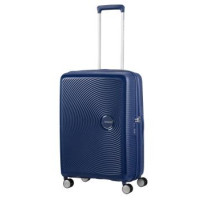 American Tourister Валіза American Tourister, Soundbox, поліпропілен, середня, 67см, 71.5/81л, TSA, 4 колеса, EXP, темно-синій