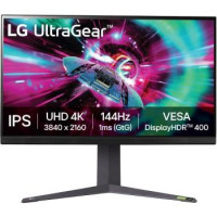 LG Монитор LG 31.5" 32GR93U-B2 xHDMI, DP, USB, Audio, IPS, 3840x2160, 144Hz, 1ms, DCI-P3 95%, G-SYNC, FreeSync, Pivot, HDR400