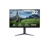 LG Монітор LG 31.5" 32GS85Q-B 2xHDMI, DP, USB, Audio, NanoIPS, 2560x1440, 180Hz, 1ms, DCI-P3 98%, G-SYNC, FreeSync, Pivot, HDR10
