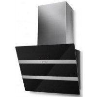Faber Вытяжка наклонная, 55см, 1219м3ч, Steelmax Ev8 Led Bk A55, черный+нерж