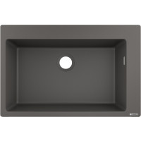 Hansgrohe Мойка кухонная S51, гранит, прямоуг., без крыла, 770х510х190мм, чаша- 1, накладная, S510-F660, серый камень
