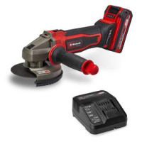 Einhell Шлифмашина угловая аккумуляторная TE-AG 18/125-2 Li 1x4.0 Ah, PXC, 18В, аккумулятор 4 Ач, 125 мм, 8500 об/мин, 2.32 кг