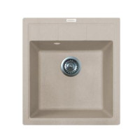 Adamant Мойка кухонная Brick, искуственный камень, квадрат, без крыла, 460x515x200мм, чаша - 1, врезная, Avena