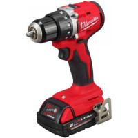 Milwaukee Шурупокрут-дриль акумуляторний Milwaukee M18 BLDDRC-202C 18В 2х2А·год 61Нм 0-1700об/хв ЗП М12-18 С кейс 1.5кг