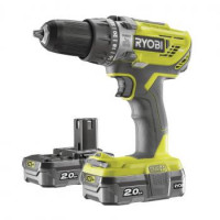Ryobi Шуруповерт-дрель ONE+ R18PD3-220S 18В, ударный, 50Нм, 2-скор, 2х2.0 Ач,сумка