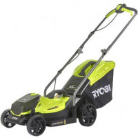 Ryobi Газонокосилка аккумуляторная RLM18X33B-40, 18В, 33см, 25-65мм , 1 акк. 4.0 А/ч, 35л