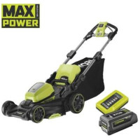Ryobi Газонокосилка аккумуляторная Max Power RY36LM40A-140 36В акб 1х4А·ч 40см 50л 25-75мм 18.6кг