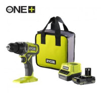 Ryobi Шуруповерт-дрель аккумуляторный ONE+ RDD18-1C20S 18В 1х2А·ч ЗУ 52Нм 450·1750об·мин 1.1кг сумка