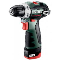 Metabo Шурпокрут-дриль POWERMAXX BS BL, акумуляторний, 2*12В, 2 Аг, 0-400/0-1500об/хв, патрон 1-10мм, 20/38Нм, кейс, 0.8кг