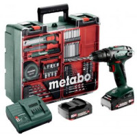 Metabo Шурпокрут-дриль BS 18 MOBILE WERKSTATT, акумуляторний, 2*18В, 2 Аг, 1.3кг