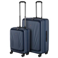 Wenger Набір валіз Wenger Skyon Hardside, полікарбонат, (S+L), TSA, 4 колеса, розширення, темно-синій