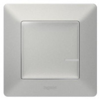 Legrand Умный беспроводной выключатель 1-клавишный (Valena Life with NETATMO) (Алюминий)