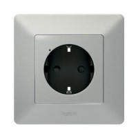 Legrand Умная розетка 2К + З (Valena Life with NETATMO)[Алюминий]