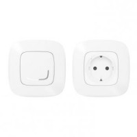 Legrand Набор упр. эл.приборами (smart-розетка + smart-выключатель) (Valena Allure with NETATMO)[Белый]