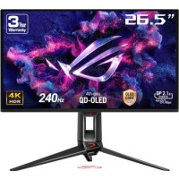 ASUS Монітор Asus 26.5" ROG Swift PG27UCDM 2xHDMI, DP, USB-C, 3xUSB, QD-OLED, 3840x2160, 240Hz, 0.03ms, DCI-P3 99%, FreeSync, Pivot, HDR400