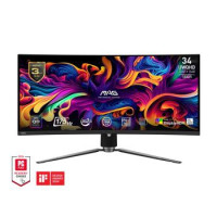 MSI Монітор MSI 34" MAG 341CQP 2xHDMI, DP, USB-C, 2xUSB, QD-OLED, 3440x1440, 21:9, 175Hz, 0.03ms, sRGB 139%, CURVED, FreeSync, HAS, HDR400