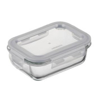 ARDESTO Контейнер для хранения пищевых продуктов Gemini 0.38л, боросиликатное стекло, пластик, прямоугольный, прозрачный