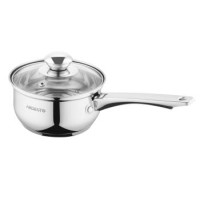 ARDESTO Ковш Gemini Gourmet, стеклянная крышка, 1 л, нержавеющая сталь