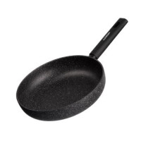 ARDESTO Сковорода глубокая с кришкой Black Mars Alcor, 24см, алюминий, черный