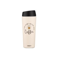 ARDESTO Термочашка Coffee Time 450 мл, нержавеющая сталь, бежевый