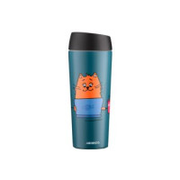 ARDESTO Термочашка Coffee time Red Cat 450 мл, нержавеющая сталь, синий