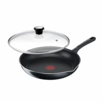 Tefal Сковорода з кришкою Day by Day, 20см, з кришкою, алюміній, бакеліт, скло, чорний