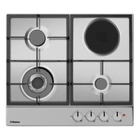 Hansa Hob combined (3 gas + 1 electrical), 59cm, steel
