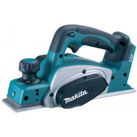 Makita Рубанок DKP180Z аккум., 18В, 14000 об/мин, 82 мм, 2мм, 3.4 кг, SOLO