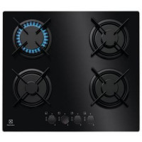 Electrolux Варочная поверхность газ на стекле, 60см, черный