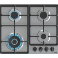Gorenje Варочная поверхность газовая, 60см, чугун, комфорка Wok, нерж
