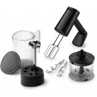 Philips Миксер ручной 5000 series, 500Вт, насадки -4+блендер, измельчитель, турборежим, черный