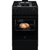 Electrolux Плита комбинированная, 58л, 50x60см, конвекция, пар, черный